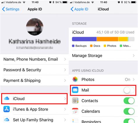 iCloud Mail - Activate iCloud Email Address on iPhone