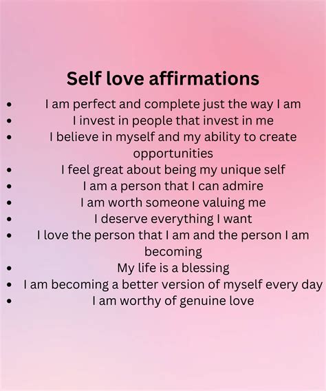 10 Self Love Affirmations For Self Worth Artofit