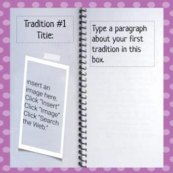 My Family Traditions - Nonfiction Paragraph Writing - Google Slides Download