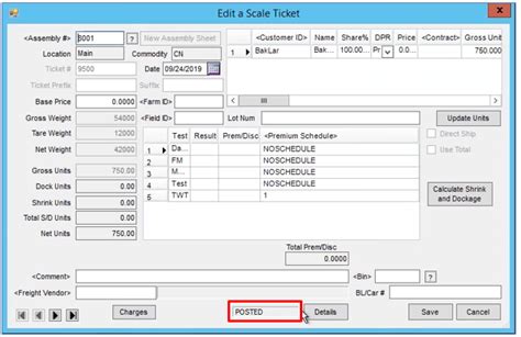 Scale Ticket Level Management Correcting Transferred Tickets