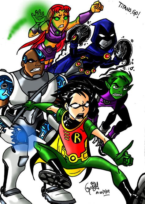 Titans Go By Gretlusky On Deviantart