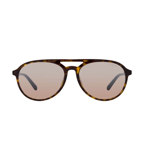 Moncler Men S Brown Aviator Sunglasses