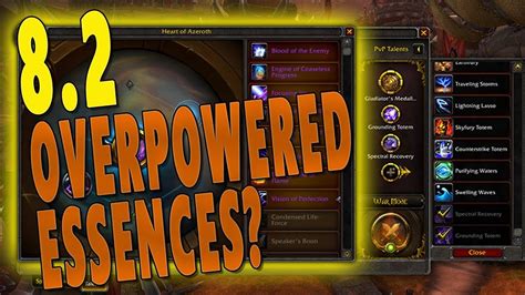 Bfa Overpowered Pvp Talents Made Into Pve Essences Healer