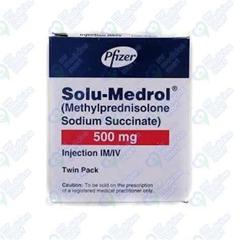 Solu Medrol 500mg Injection 1 Vial