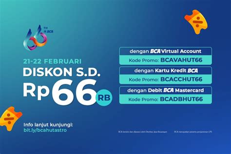 Promo Spesial HUT BCA Ke 66 Belanja Di Astro Makin Hemat Pakai Promo