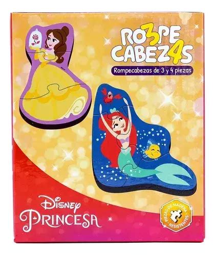 Barco De Papel Rompecabezas De 3 Y 4 Piezas Disney Princesa