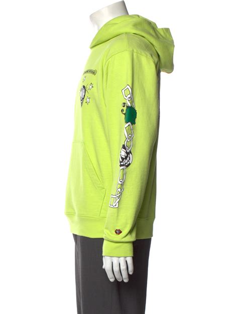 Chrome Hearts X Matty Boy Link Graphic Print Graphic Print Hoodie Green Sweatshirts