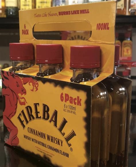 Fireball Whiskey 100 Ml 6 Pack Beverages2u