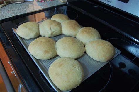 Homemade Hamburger Buns Grain Mill Wagon