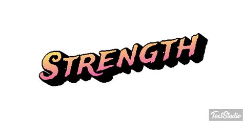 Strength Word Animated  Logo Designs