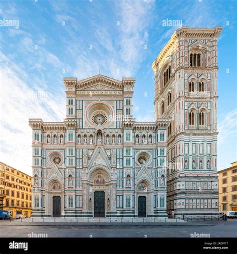 Gothic Revival Fa Ade Of Florence Cathedral Duomo Di Firenze