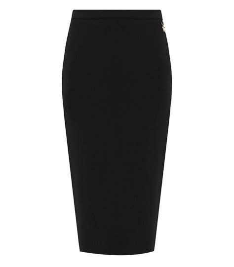 Elisabetta Franchi Black Midi Skirt Ferraris Boutique