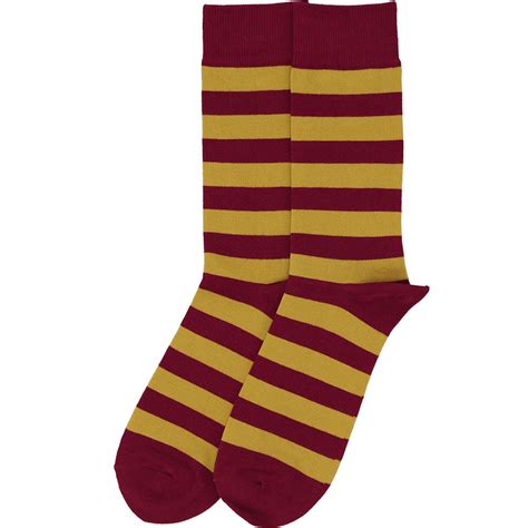 Mens Maroon And Gold Striped Socks Shop At Tiemart Tiemart Inc