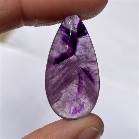 Natürlicher Amethyst Cabochon Lila Amethyst Edelstein Etsy