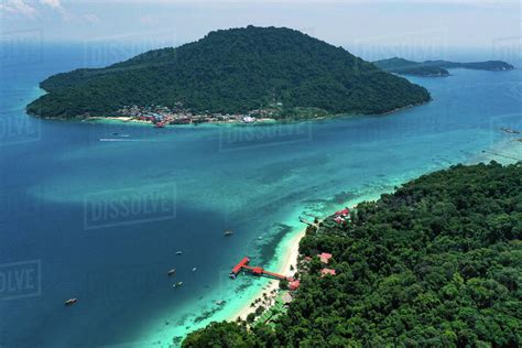 Aerial View Of Pulau Perhentian Besar And Pulau Perhentian Kecil