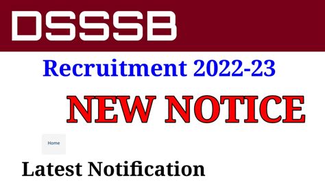 Dsssb New Notice School Teacher Vacancy 2022 Pgt Tgt Prt