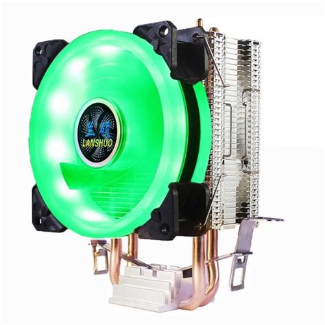 1 Ventilateur LED Vert 4PIN LGA2011 X79 X99 Ventilateur De