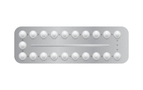 Premium Vector Realistic 3d Blister With Contraception Pills Mockup