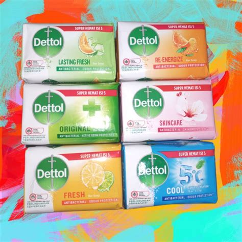 Jual Dettol Sabun Mandi Batang 100 Gr Macam Macam Varian Shopee