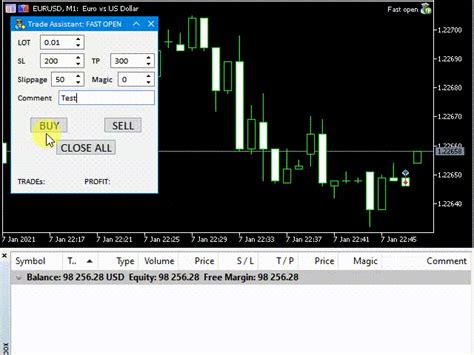 Download The Assistant Fast Open Sl Tp Mt5 Trading Utility For