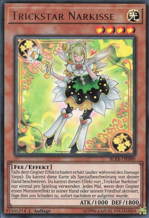 Recollectibles Sammelkarte Yugioh Karte Trickstar Narkisse Deutsch Yu