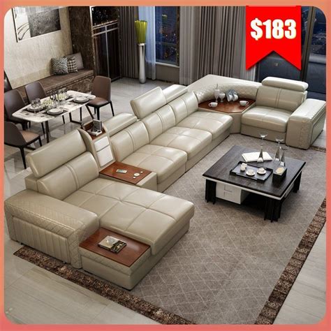 Genuine Leather Sofa Set The Urban Decor