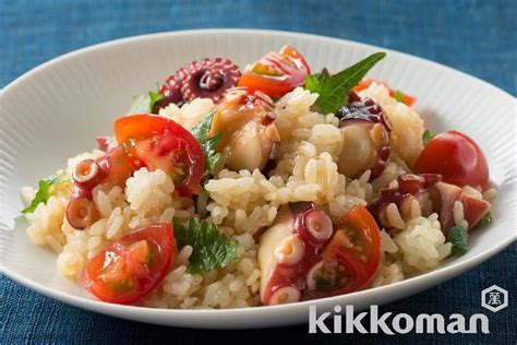 Mixed Rice With Octopus Recipe Kikkoman Corporation