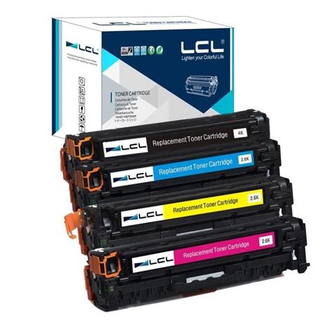 LCL 305X 305A CE410X CE410A CE411A CE412A CE413A 4 Pack KCMY Cartouche