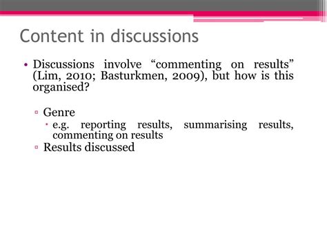 Ppt Relevance Of Findings In Results To Discussion Sections In Applied Linguistics Research