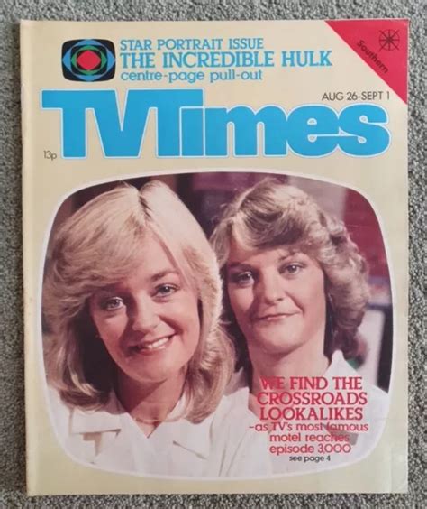 Tv Times Aug 26 Sep 1 1978 Southern Edition Crossroads The Incredible