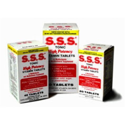 Sss Tablets 20s 40s Or 80s