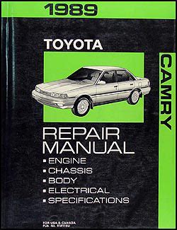 1989 Toyota Camry Repair Manual Original