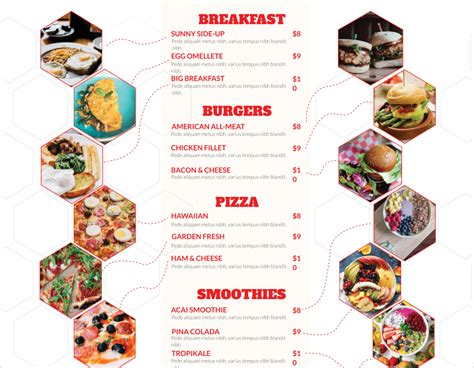 Free Simple Menu Templates For Restaurants Cafes And Parties