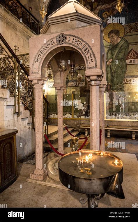 Interior Of The Church Of The Holy Sepulchre Christian Quarters Old