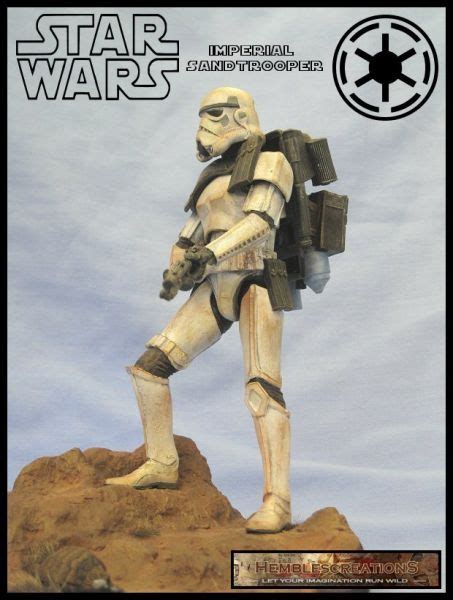 Imperial Sandtrooper Star Wars Custom Diorama Playset