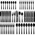 Amazon Hiware Piece Matte Black Silverware Set With Steak