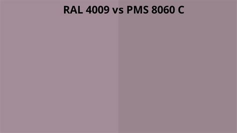 Ral 4009 Vs Pms 8060 C Ral Colour Chart Uk