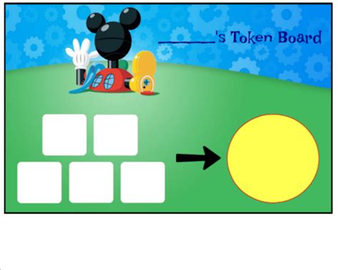 Mickey Mouse Clubhouse 4 Token Boards Token Board Token Economy