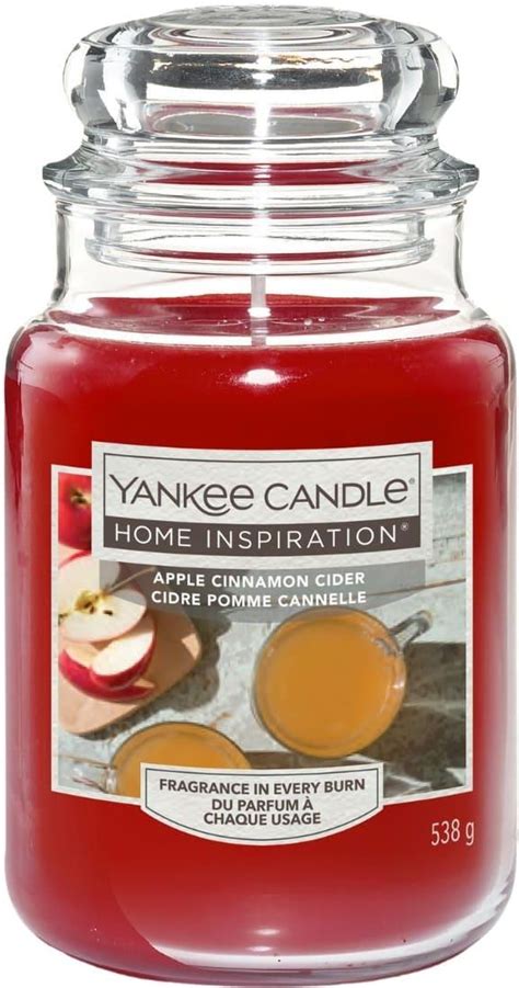 Yankee Candle Świeca Home Inspiration Apple Cinnamon Cider Duży Słoik