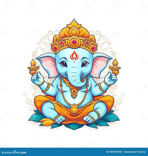 Ilustraci N De Lord Ganesha Para Ganesh Chaturthi Con Antecedentes