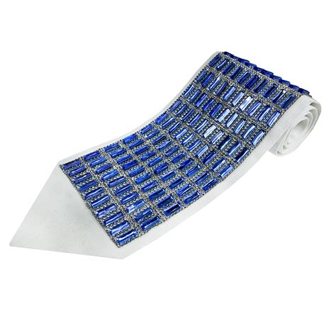 Atarah for Tallit with blue rectangular Crystal on natural wool – The Kippa