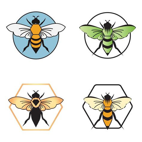 Bee Logo Illustrations Design Icon 17224844 Vector Art At Vecteezy