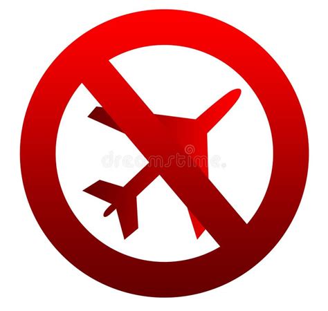 No Flying Aircraft Sign Stock Illustrations No Flying Aircraft