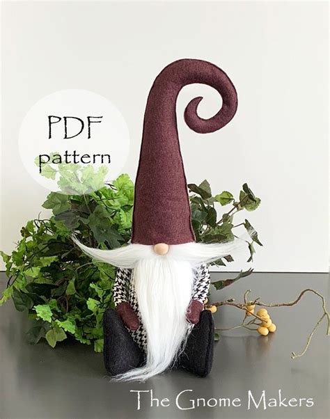 Free Gnome Sewing Pattern These Cuties Are Made With The Free Gnome