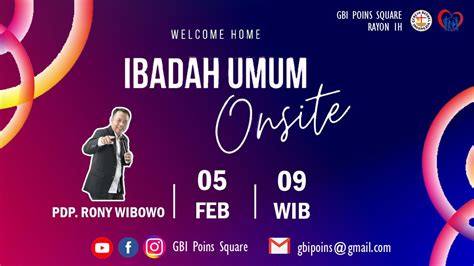 Ibadah Umum Minggu Februari Pdp Rony Wibowo Youtube