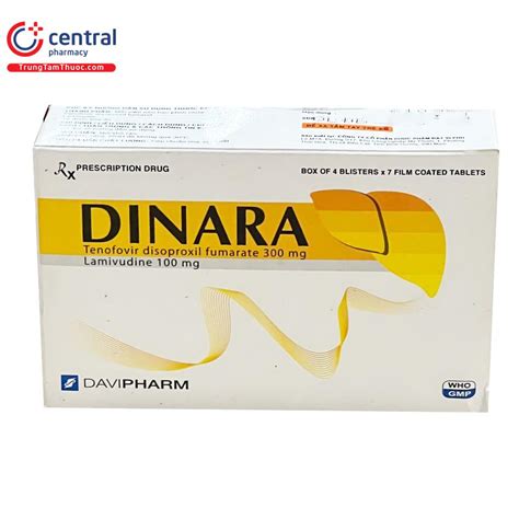 [CHÍNH HÃNG] Thuốc Dinara - Thuốc điều trị viêm gan B hiệu quả