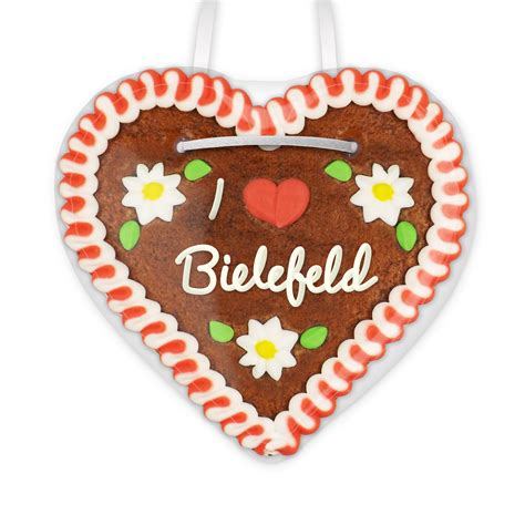 Lebkuchenherz 12cm I love Bielefeld günstig bestellen