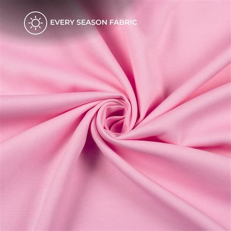 Pink Plain Banana Crepe Fabric Width 58 Inches Fabcurate