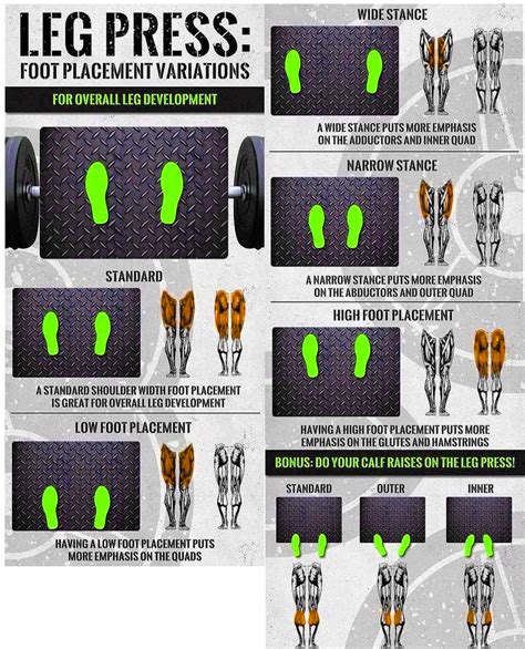 Best Leg Press Foot Placements Leg Press Guide