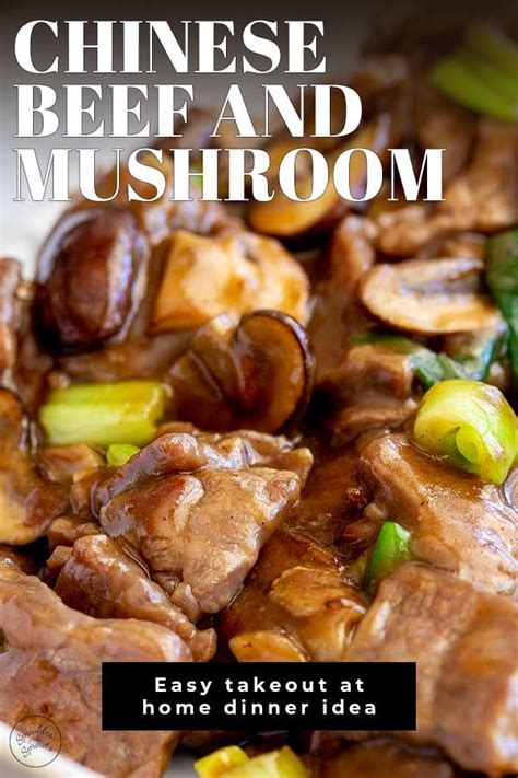 In This Takeout Style Chinese Beef And Mushrooms Stir Fry The Beef Is